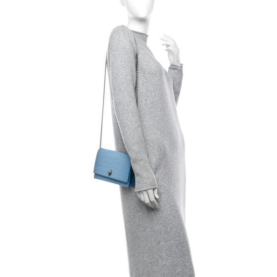 ショルダーバッグ・ポシェット ALEXANDER MCQUEEN POWDER BLUE SMALL SEAL SHOULDER BAG The Jewelled Satchel Bag | Luxury Satchel Bags