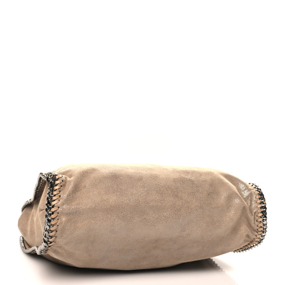 STELLA MCCARTNEY Shaggy Deer Big Falabella Tote Taupe