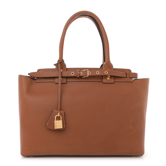 CELINE Supple Calfskin Medium Conti Tan