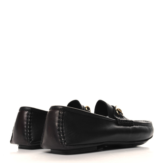GUCCI Calfskin Mens Horsebit Loafers 10 Brown 1662866