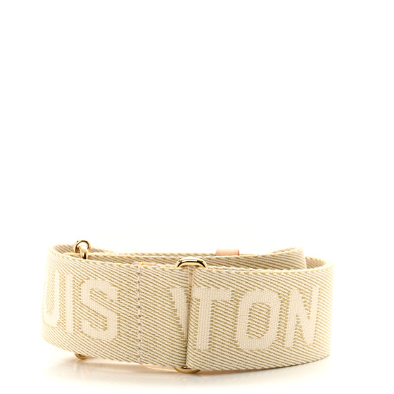 LOUIS VUITTON Jacquard High Rise Shoulder Strap Beige