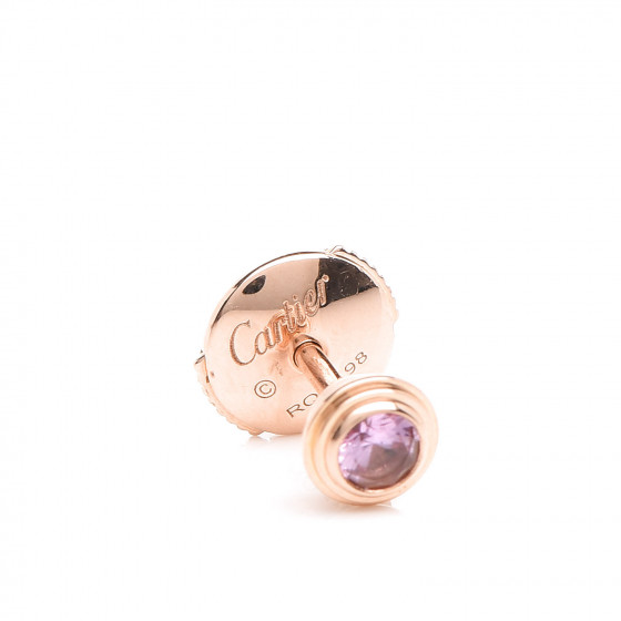 CARTIER 18K Pink Gold Pink Sapphire D'Amour Earrings 395505
