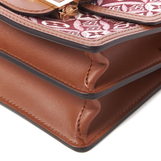 LOUIS VUITTON Jacquard Since 1854 Dauphine Mini Bordeaux