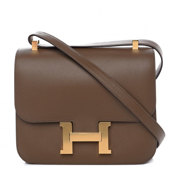HERMES フォンテーヌ HERMES Evercolor Constance 24 Toundra 548502 | FASHIONPHILE