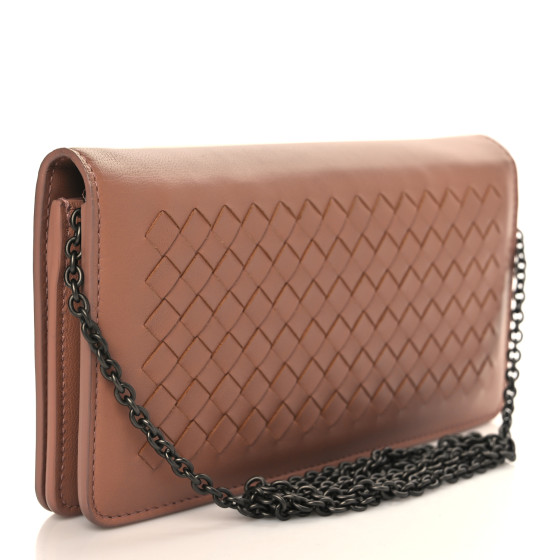 BOTTEGA VENETA Nappa Intrecciato Continental Wallet On Chain