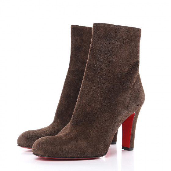 CHRISTIAN LOUBOUTIN Veau Velours Miss Tack Booty 85 Ankle
