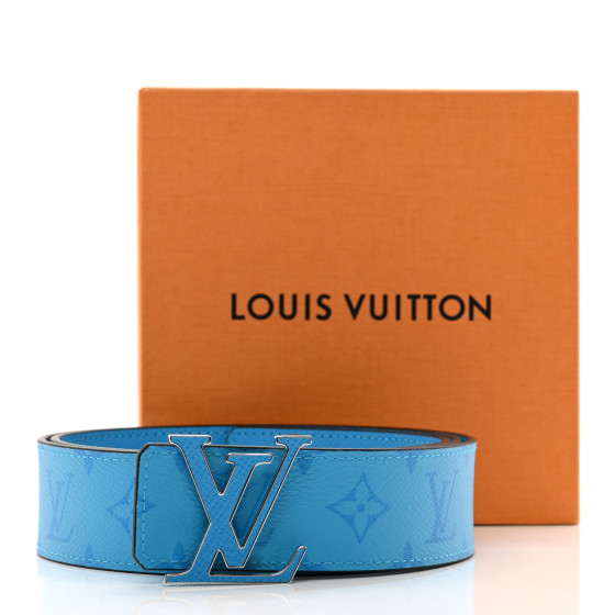 Louis Vuitton ブルーベルト LOUIS VUITTON Monogram 40mm Reversible LV Initiales Belt 100