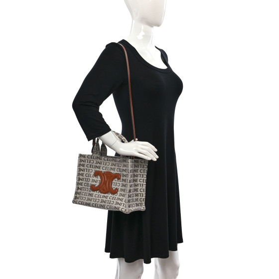 ひとめぼれ♪◇CABAS THAIS スモール バッグ◇CELINE Celine Small Triomphe Cabas Thais In Tweed Calfskin Tote