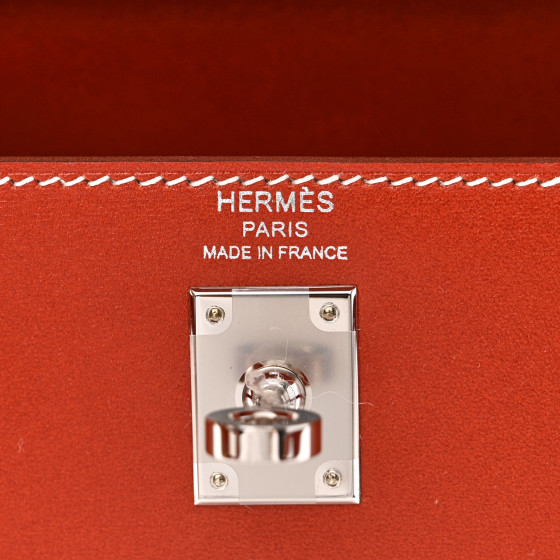 HERMES Box Kelly Sellier 25 Brique 1433364 | FASHIONPHILE