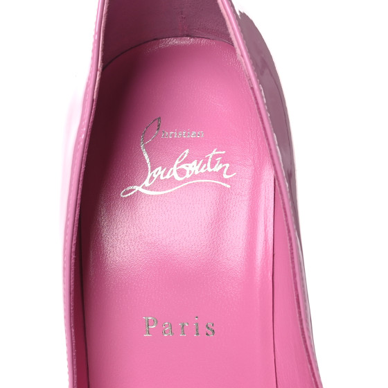 CHRISTIAN LOUBOUTIN Patent Fifi 100 Pumps 39 Pink 1723666