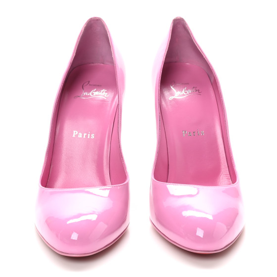 ルブタン 未使用 （37.5) FIFILLE 100 PATENT Christian Louboutin Fifille Heels 100 Black Patent Leather