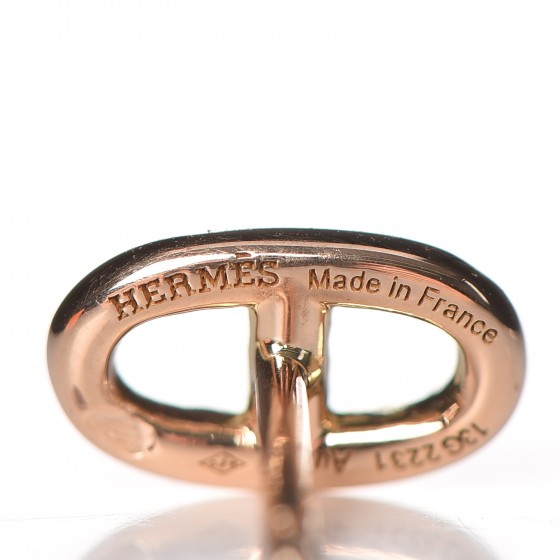 HERMES 18K Rose Gold TPM Farandole Stud Earrings 243031