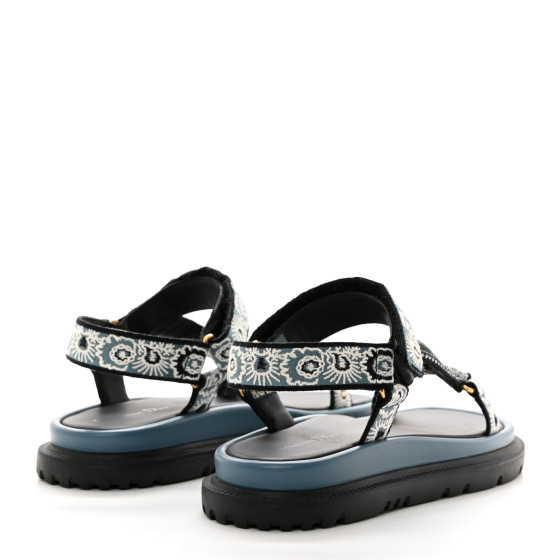 Christian Dior バンダナ ネイビー CHRISTIAN DIOR Canvas Embroidered Bandana 10mm D-Wave