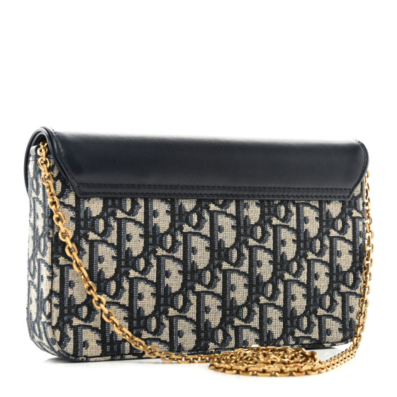 Christian Dior★Saddle ポーチ ロデオ Dior Saddle Rodeo Pouch Blue Dior Oblique Jacquard in Canvas