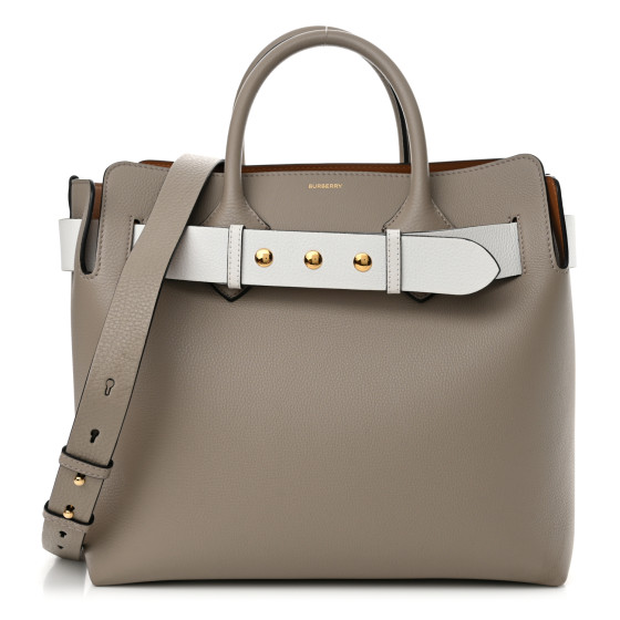 BURBERRY Marais Calfskin Large Belt Bag Mineral Grey 1557228