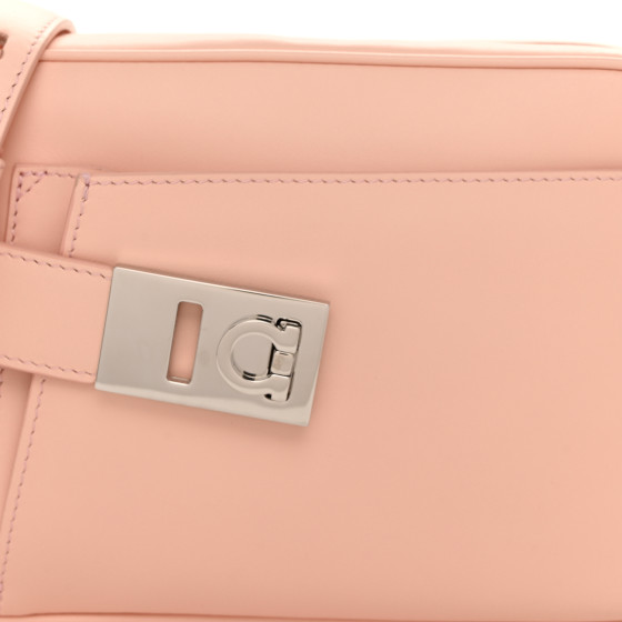 SALVATORE FERRAGAMO Calfskin Gancio Small Archive Camera