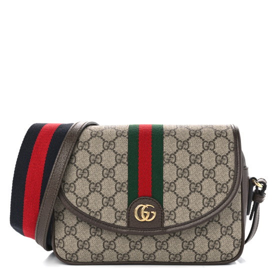 GUCCI GG Supreme Monogram Textured Dollar Calfskin Web