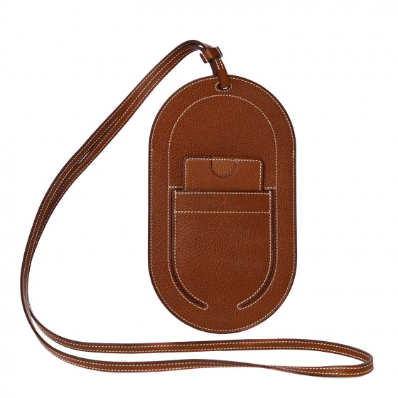 HERMES Barenia Faubourg In-The-Loop Phone To Go GM Case