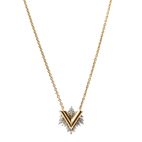 限定品◆関税なし【LOUIS VUITTON】essentialV necklace gold LOUIS VUITTON Essential Necklace V From Japan | eBay