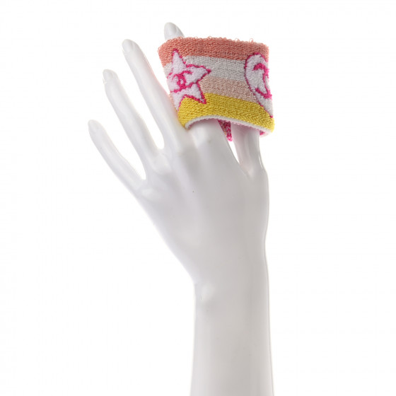 CHANEL Knit Coco CC Headband Wristband Set Multicolor 902471