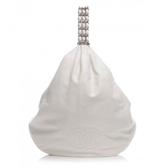 chanel rock and chain hobo