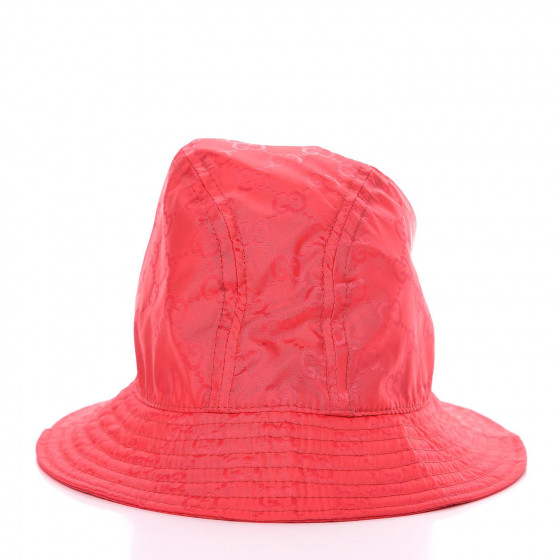 GUCCI Nylon Monogram Bucket Hat M Pink 337283 FASHIONPHILE