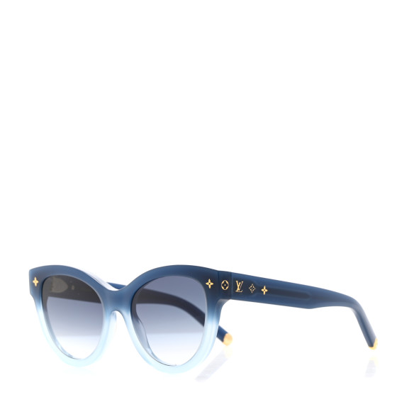 LOUIS VUITTON Acetate Gradient My Monogram Soft Cat Eye Sunglasses Z1947W Blue