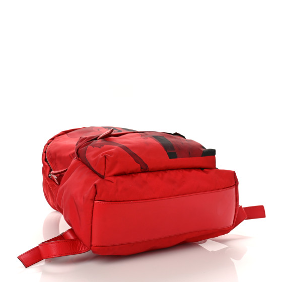 GIVENCHY ナノバックパック GIVENCHY Nylon Bambi Print Nano Backpack Red 1385739