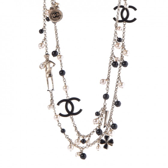 Chanel CC Limited Edition Enamel Coco Mademoiselle Three Strand Pearl –  Dandelion Antiques