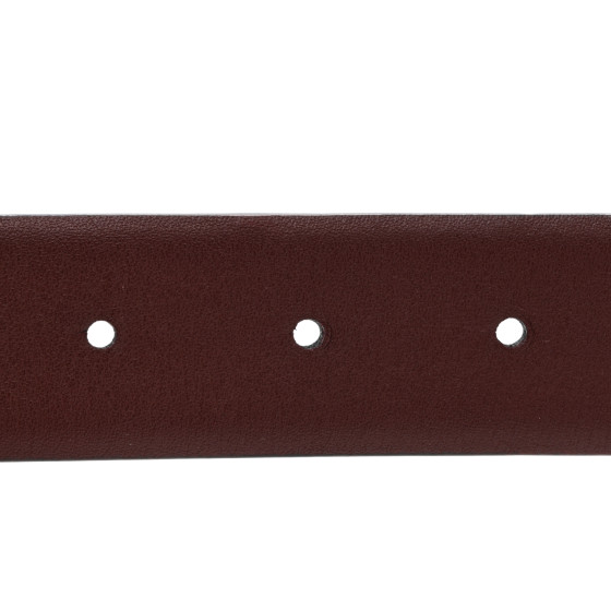 CHANEL Calfskin CC Reversible Belt 70 28 Black Burgundy