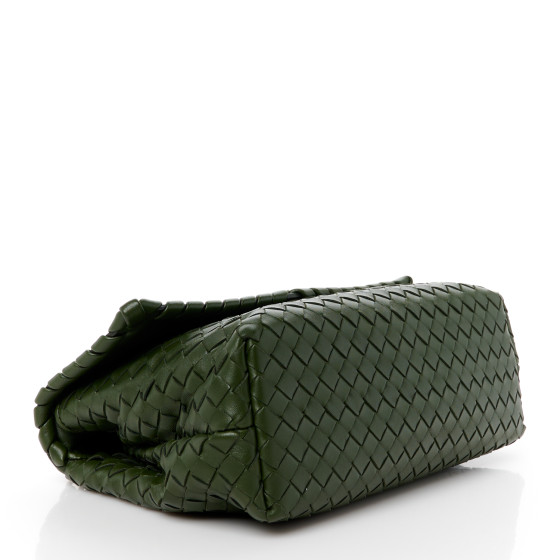 【SPELTA】 OLGA INTRECCIO WEAVE IN GREEN NAPPA BOTTEGA VENETA Nappa Intrecciato Medium Olimpia Bag Moss