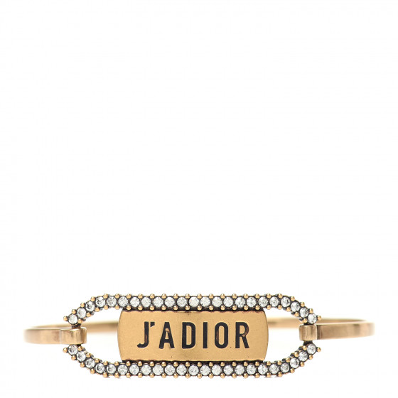 J'ADIOR ゴールド バングル Christian Dior(クリスチャンディオール) J A DIORロゴバングル