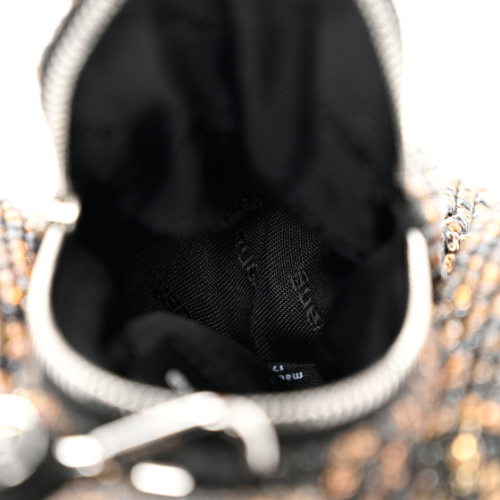 ALEXANDER WANG Crystal Mesh Tiger Beiress Wristlet Black