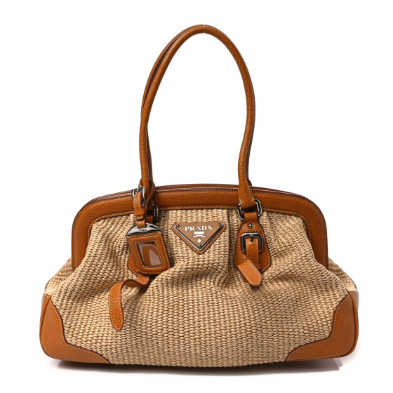 プラダ PRADA ボストン BL0283 CINGHIALE CUOIO Prada Cinghiale-Trimmed Canapa Bauletto Bag | eBay