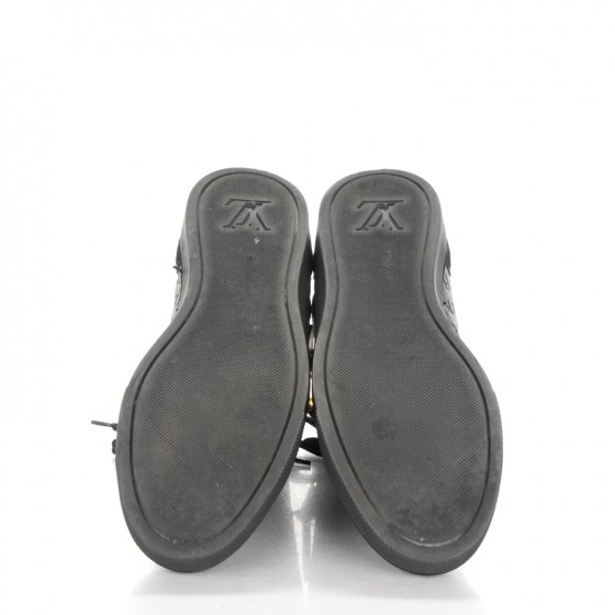 LOUIS VUITTON Calfskin Embossed Monogram Punchy High Top