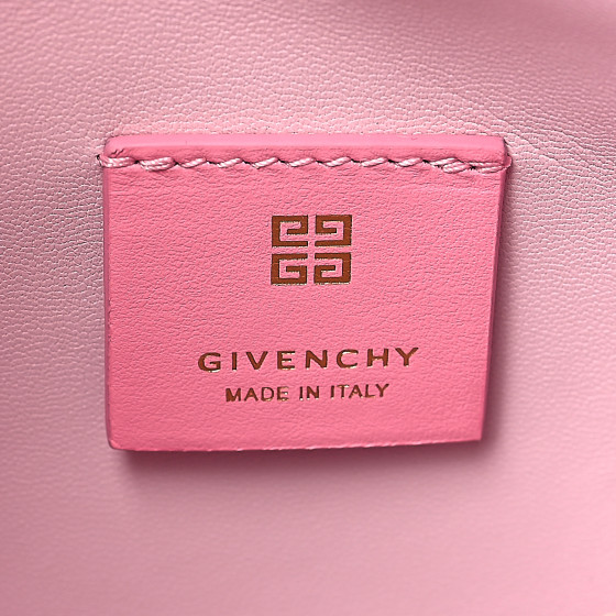 GIVENCHY Coated Canvas Logo 4G Embossed Small Moon Cut Out