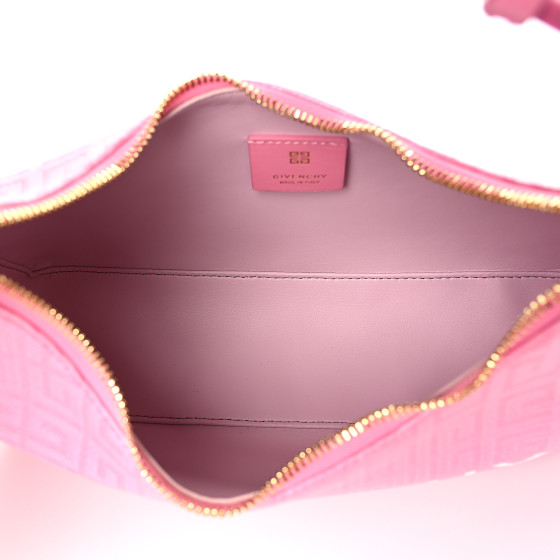 ショルダーバッグ・ポシェット GIVENCHY Women Shoulder Bags 380824 BB50THB1Q9 Pink GIVENCHY Coated Canvas Logo 4G Embossed Small Moon Cut Out