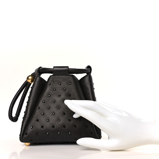 BOTTEGA VENETA Nappa Strass Pyramid Bag Fondant