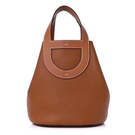 HERMES Taurillon Clemence Swift In-The-Loop 23 Bag Gold