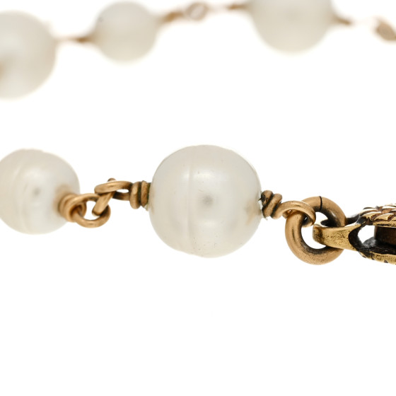 ブレスレット Interlocking G Bracelet with Pearls Gucci Interlocking G Bracelet with Pearls - Runway Catalog