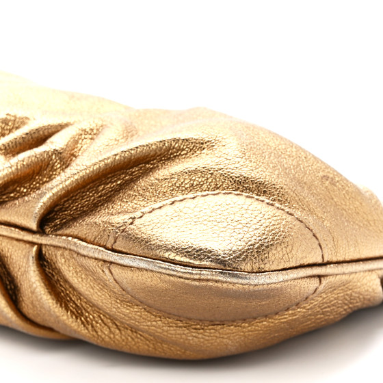 Salvatore Ferragamo ゴールド クラッチバッグ Salvatore Ferragamo ゴールド クラッチバッグ