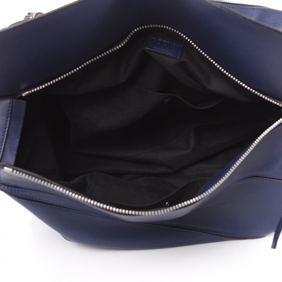 LOEWE Calfskin XL Puzzle Bag Deep Blue 411495 | FASHIONPHILE