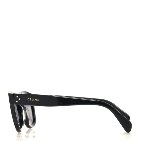 CELINE Acetate Bevel Cat Sunglasses CL 41384/F/S Black