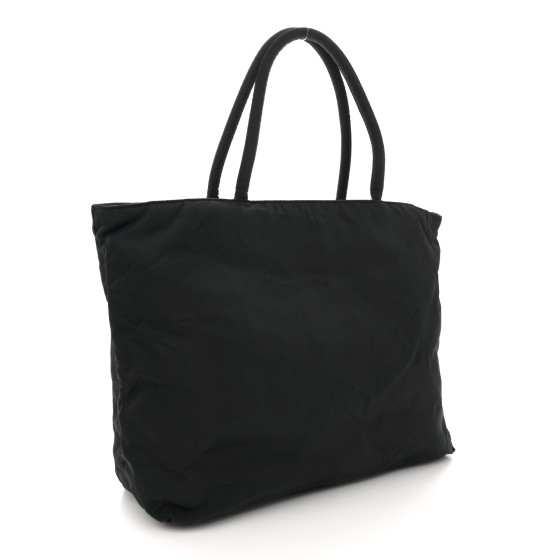 PRADA Tessuto Nylon Tote Black 1529992 | FASHIONPHILE