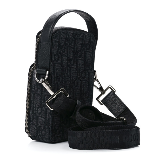 Dior Rider  マイクロポーチ  黒 CHRISTIAN DIOR Oblique Micro Rider Pouch Black 1061647