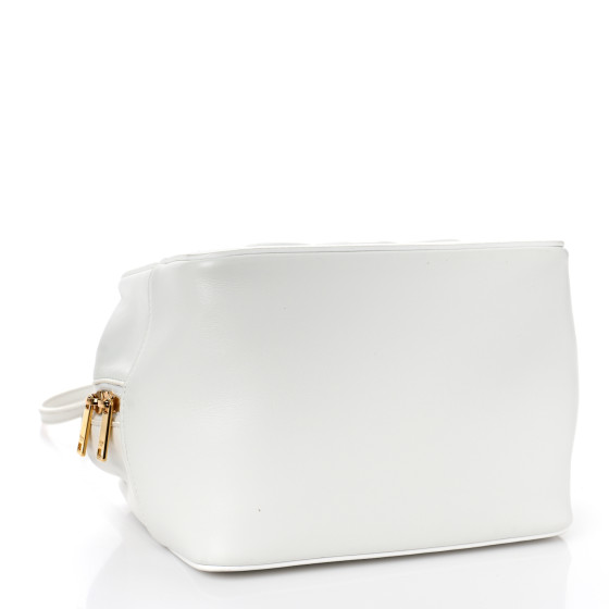 CELINE Smooth Calfskin Cuir Triomphe Folded Cube Bag Arctic