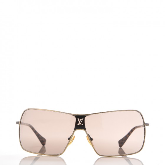 LOUIS VUITTON Conspiration Mask Sunglasses Z0196U Dore