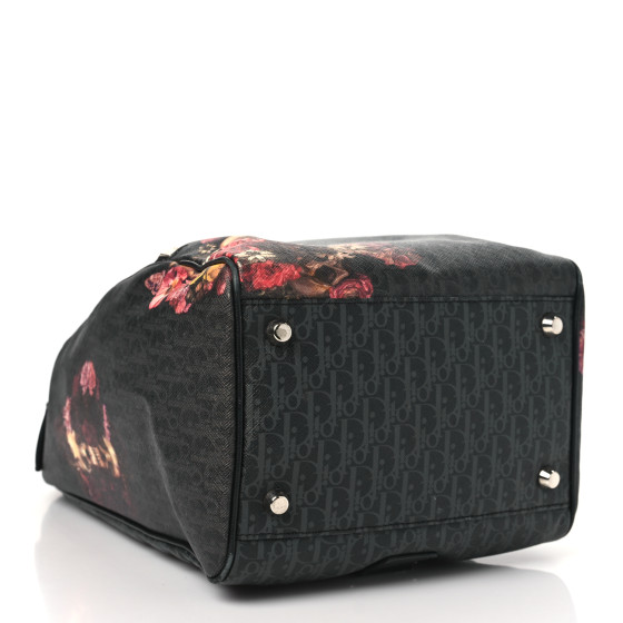 dior バッグ CHRISTIAN DIOR x Toru Kamei Coated Canvas Floral Skull Sling