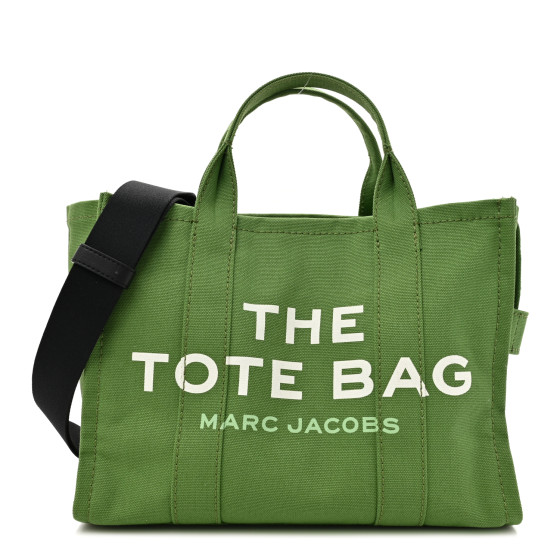 MARC JACOBS Cotton Canvas Medium The Traveler Tote Bag Aloe