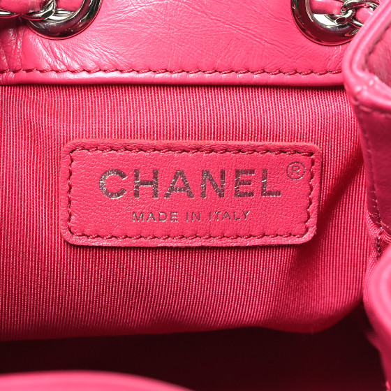 CHANEL バッグ CHANEL Crumpled Calfskin Quilted Chain All Over Drawstring